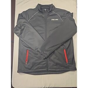 Can Am BRP Spyder Mens Jacket Size XL Black Moto‎ Motorcycle Biker Coat